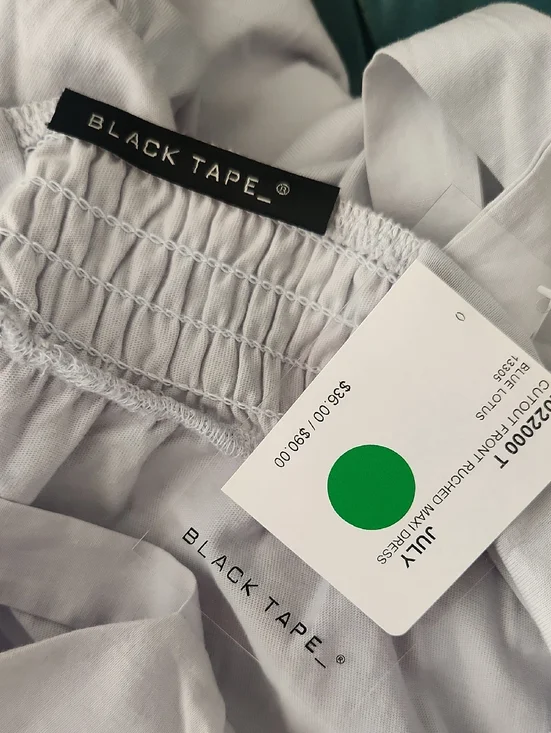 Pale Blue Maxi Sundress with Keyhole Detail - Picture 6 of 7